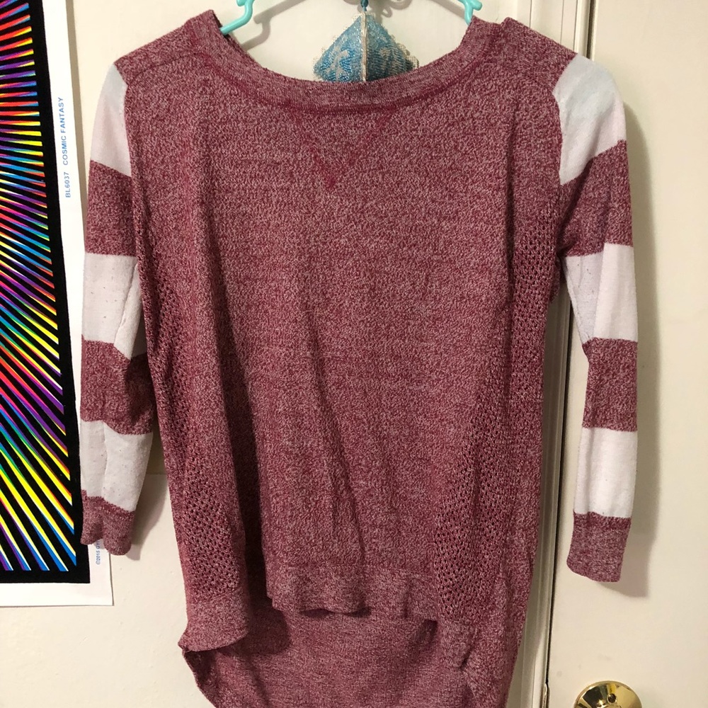 Maroon 3/4 sleeve